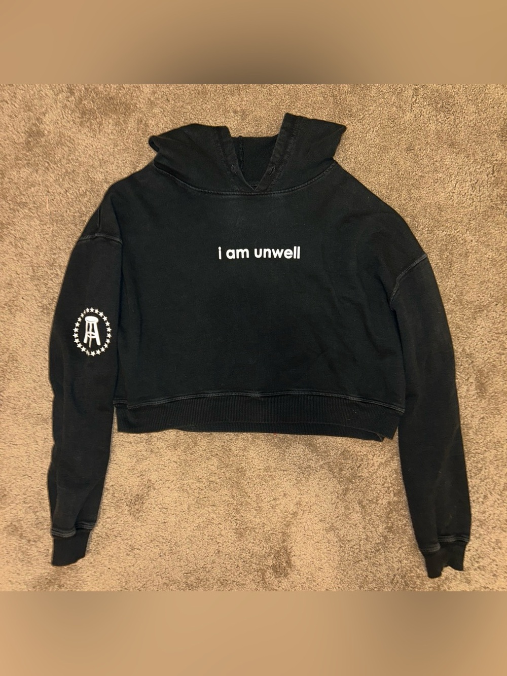 Call Her Daddy Barstool cropped hoodie